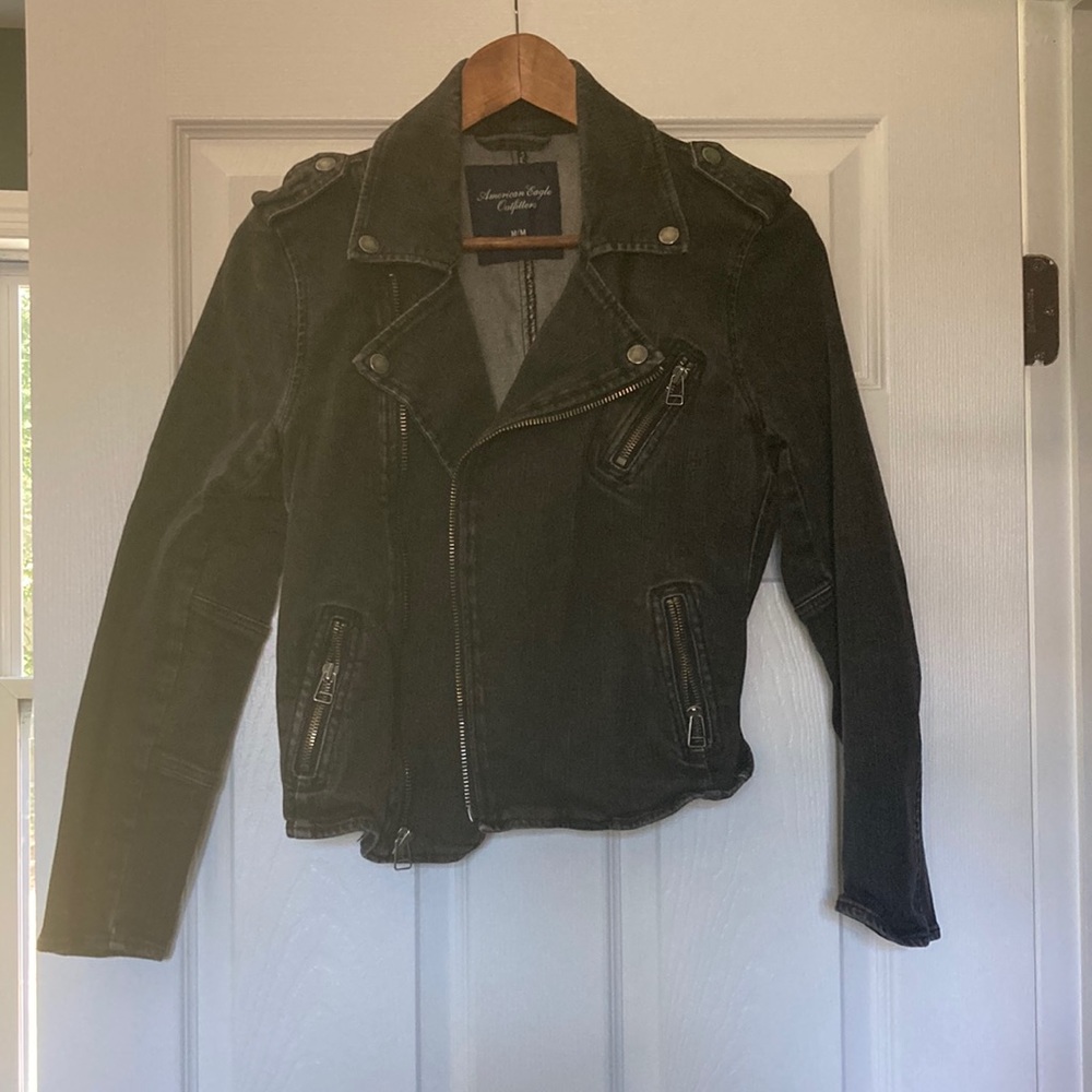 American Eagle Denim bomber jacket